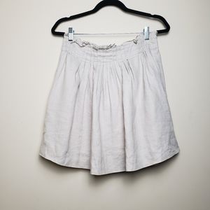 J. CREW Linen Khaki Mini Skirt